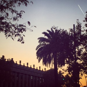 La Fira Barcelona-sundown